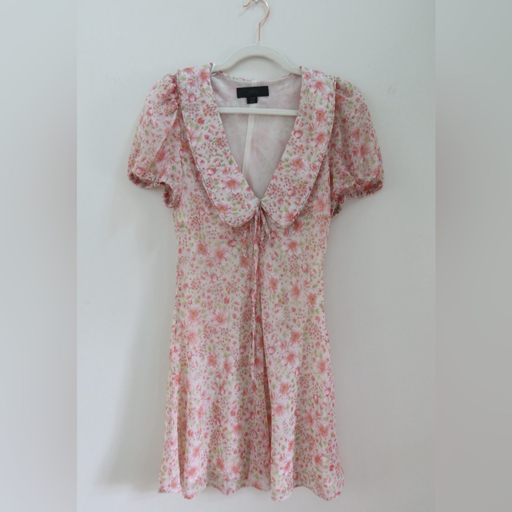 Zara Pink Floral Mini Dress